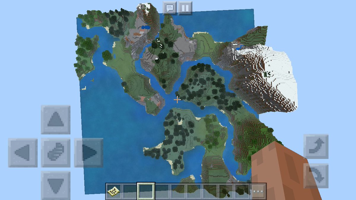 ゆっくりk V Twitter まだバケツがなくて 有限だった頃のマイクラpeのマップ狭すぎw