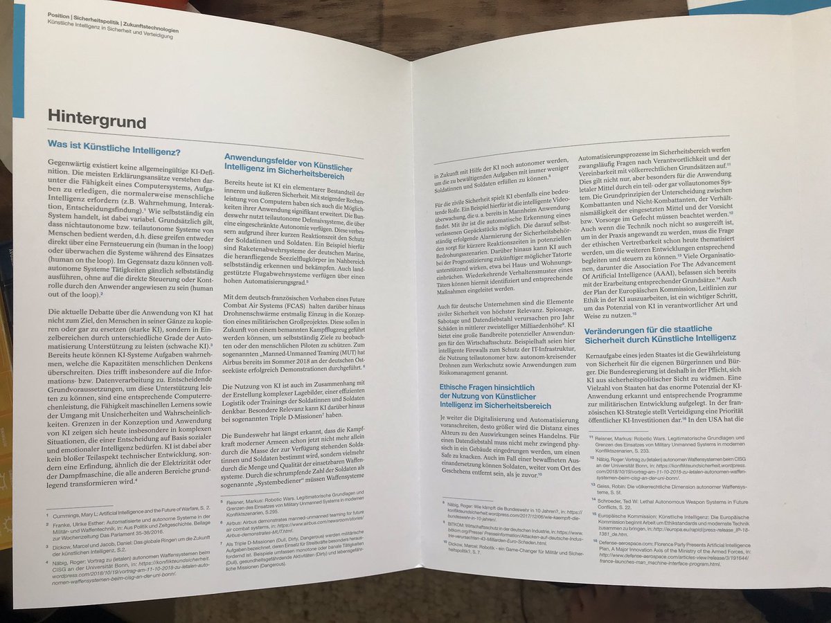 marywareham's tweet image. Federation of German Industries says “final decision on the use of a weapon against humans must not be left to a machine.” Its position paper calls on govt to ban fully autonomous weapons via a new treaty. Industry groups in other states should follow its lead. #killerrobotsGER