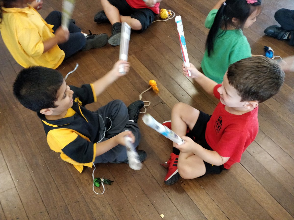 Thank you <a href="/CourtneyJKnight/">Courtney Knight</a> for teaching Kindergarten how to make the traditional New Zealand poi and how to play the Maori stick game for #HarmonyDay! We loved it!