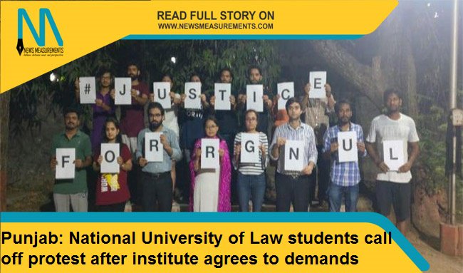 NewsMeasurement's tweet photo. Punjab: National University of Law students call off protest after institute agrees to demands 
For full News- https://t.co/mZMZqxhbXm

#punjab #nationaluniversity #lawstudents #protest #institute #nationalnews #newsofthedat #breakingnews https://t.co/HpmdAXGePR