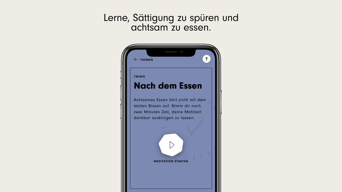 Genuss statt schlechtes Gewissen: Unsere Mini-Meditationen zum Thema Essen helfen dir, Wertschätzung für dein Essen zu entwickeln. Jetzt in der App unter der Single-Kategorie starten!  👉 bit.ly/7minisessen 🍝