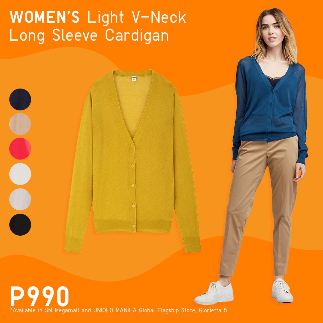 uniqlo yellow cardigan