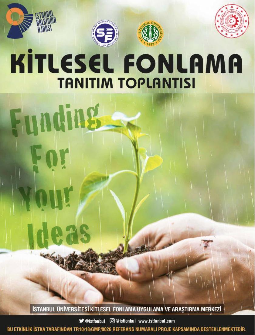 20 Mart Çarşamba günü saat 14.30'da Yıldız Teknik Üniversitesi Davutpaşa Kampüsü, İktisadi ve İdari Bilimler Fakültesinde Kitlesel Fonlama Tanıtım Toplantımıza hepinizin katılımını bekliyoruz. <a href="/YildizEdu/">Yıldız Teknik Üniversitesi</a>  @yildizkulucka <a href="/yildizteknopark/">YTÜ Yıldız Teknopark</a> <a href="/IU_Siyasal/">İstanbul Üniversitesi Siyasal Bilgiler Fakültesi</a> <a href="/istkaorgtr/">İSTKA</a>