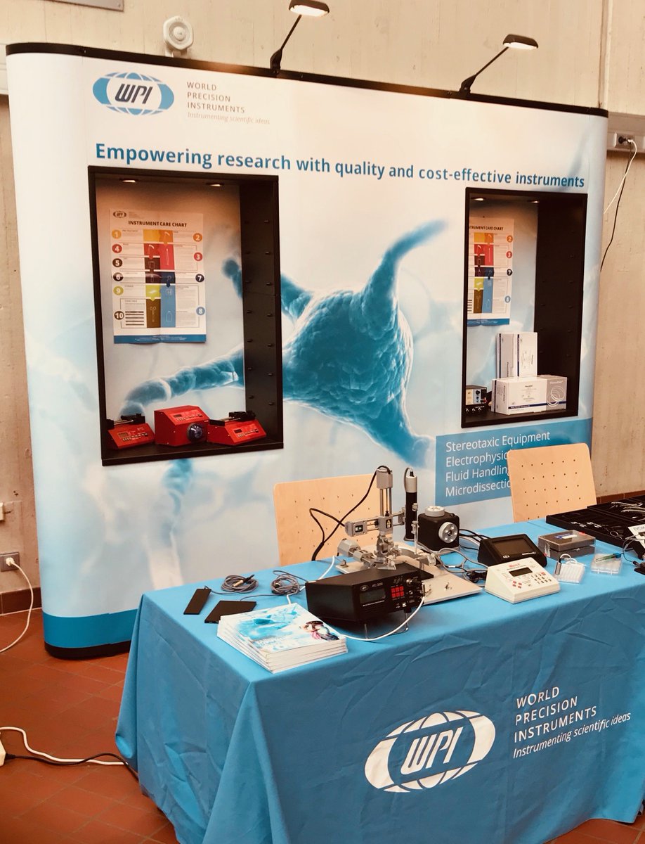 We are at the 13th Göttingen Meeting of the German #Neuroscience Society. Microinjection and Motorised Stereotaxic on display. #13thGoettingenMeeting #13thGM