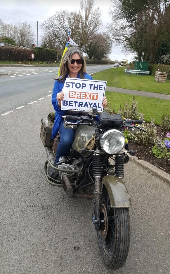 Ladies4Leave's tweet photo. Our Mandy is on the #MarchToLeave

Let's make sure we #GoWTO! https://t.co/Po31VnPddS