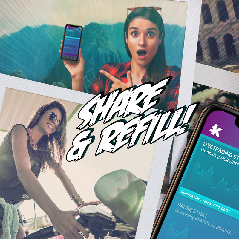 kryll_io's tweet photo. 📱Awesome new #Kryll Companion App update is available on iOS &amp; Android

New features :

- Refill your strategies with $KRL within the app ⛽️
- Share button (top right corner) 📷 

Download it now 👌🏽

For Android ➡️ https://t.co/KiVDTbu1oB
For iOS ➡️ https://t.co/G53zNCtgAz

$KRL https://t.co/2bOmkcdiAj