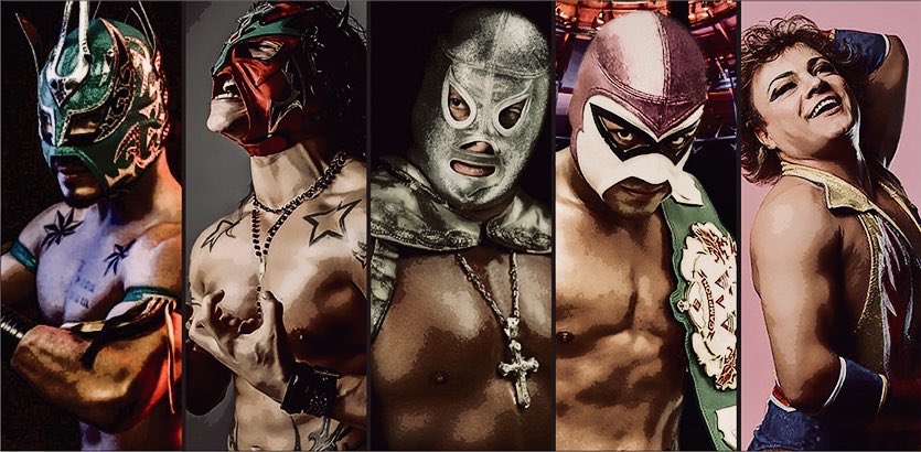 luchalibreldn's tweet photo. El Hijo del Santo, El Hijo del Fantasma, Cassandro el Exótico, Juventud Guerrera, Laredo Kid and many more at this year’s @luchalibreldn show @RoundhouseLDN #luchalibreworld #luchalibre #London https://t.co/vXw87VrANj