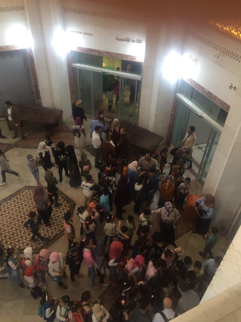Seeing children at the Basrah Museum is the best start to the day!