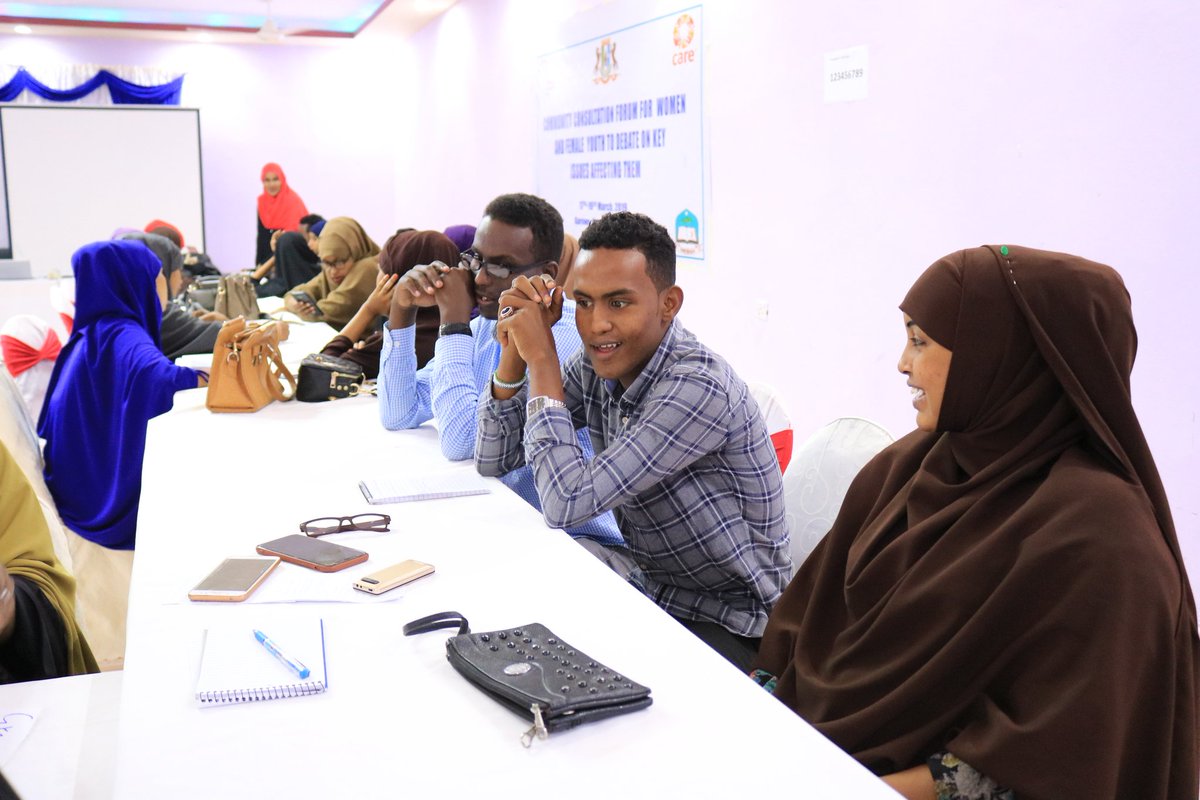 MUDAN_Network's tweet photo. CUMMUNITY CONSULTATION FORUM FOR WOMEN AND FEMALE YOUTH TO DEBATE ON KEY ISSUE AFFECTING THEM .
@caresom
#SomaliStabilityFund
#MUDANE_Network https://t.co/O85Gfw6Orj