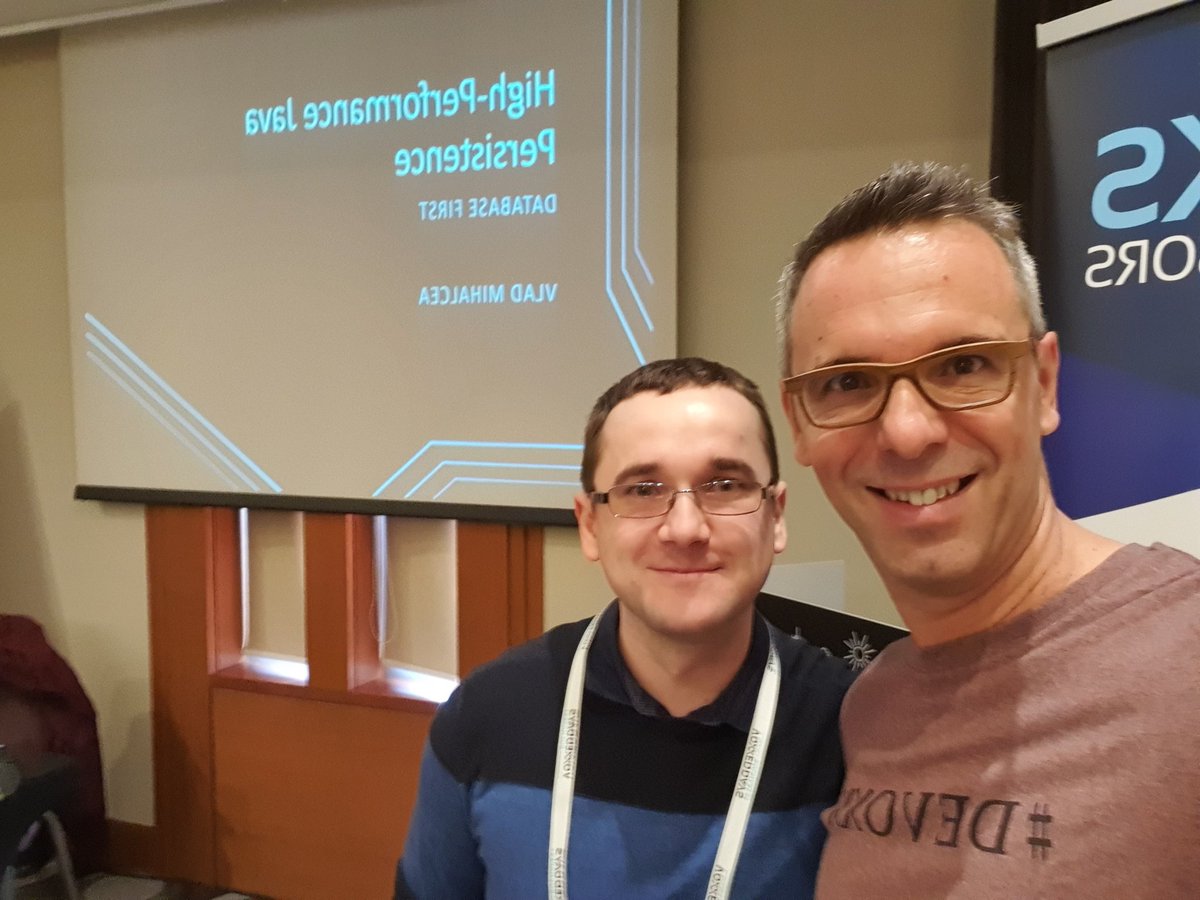 Stephan007's tweet image. All set for a full day workshop on High Performance Java Persistence with @vlad_mihalcea #vdbuh2019 #JavaChampions