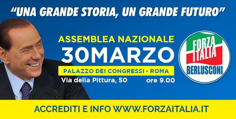ASSEMBLEA NAZIONALE <a href="/forza_italia/">Forza Italia</a>  - INFO E ACCREDITI  forzaitalia.it/notizie/11848/…