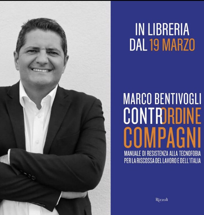 terraccianoFim's tweet photo. Da leggere #ContrordineCompagni l’ultimo libro di #Bentivogli uscito ieri in libreria un manuale contro la paura per il futuro è la tecnofobia. Una guida  per non avere paura del futuro: immaginarlo e guidarlo. Perché il domani dipende dalle scelte che faremo noi oggi. https://t.co/nKsoRZcDsX
