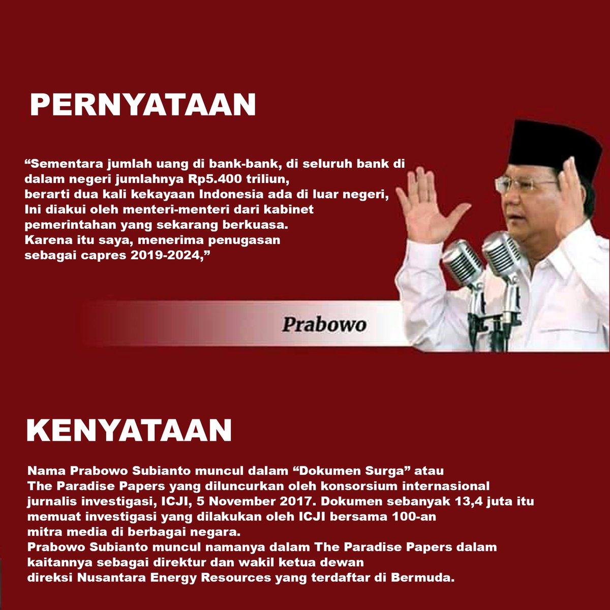 JuliantiZulfa's tweet photo. Suka sedih sama perkataan Pak Prabowo sebenarnya, dia kayak gak pernah punya perasaan optimis gitu ke Indonesia. Suka memperlihatkan yang buruk-buruknya, kayak perkataan dia soal uang WNI diluar negeri sebesar 11 tirliun. Mungkin bapak ini juga kadang pura-pura kalau uang dia sal https://t.co/hLxpDRfCVg