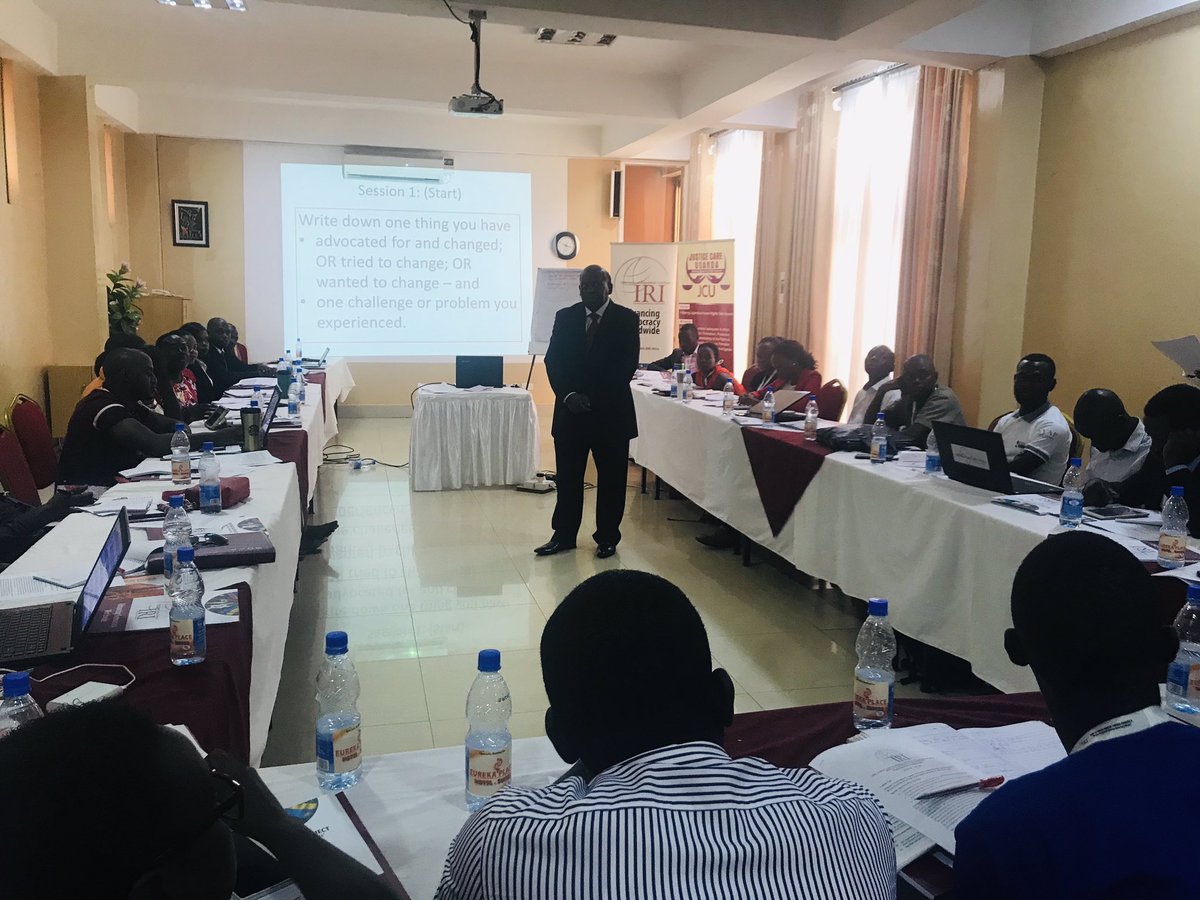 LPetricevic's tweet photo. HAPPENING NOW @IRIglobal training on advocacy including best practices & strategies of engagement for civil society organizations in #Uganda #GreatLakes #IRIAfrica https://t.co/i5kJuNVyiN
