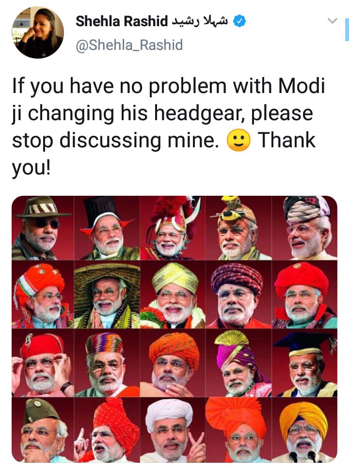 AnimaSonkar's tweet photo. M.Phil degree gone wrong. @JNU_IN discourse maligned. #ShehlaRashid being tutored by @RahulGandhi trainers.
Comparing India’s cultural diversity to regressive and imposed practices.
#RejectRegressiveVeil
#RejectPseudoFeminist
#RejectHypocrisy
#RejectHumiliatingImposition https://t.co/stu5HV14uW