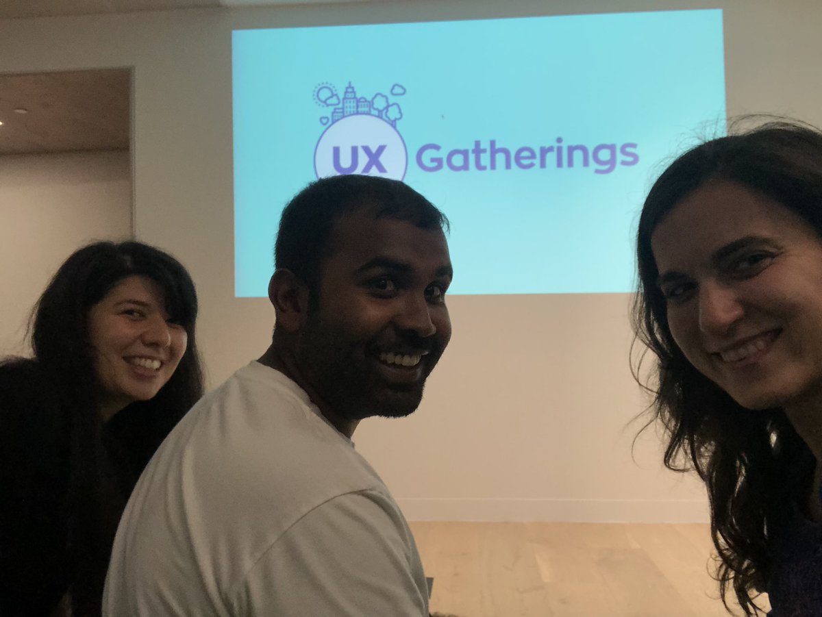 Representing <a href="/MYOB/">MYOB</a> at <a href="/uxgatherings/">UX Gatherings</a> #Melbourne Looking forward to listen to <a href="/ClunyA/">Cluny</a> speaking about moving from Data Science to Design Research #UX #UserResearch