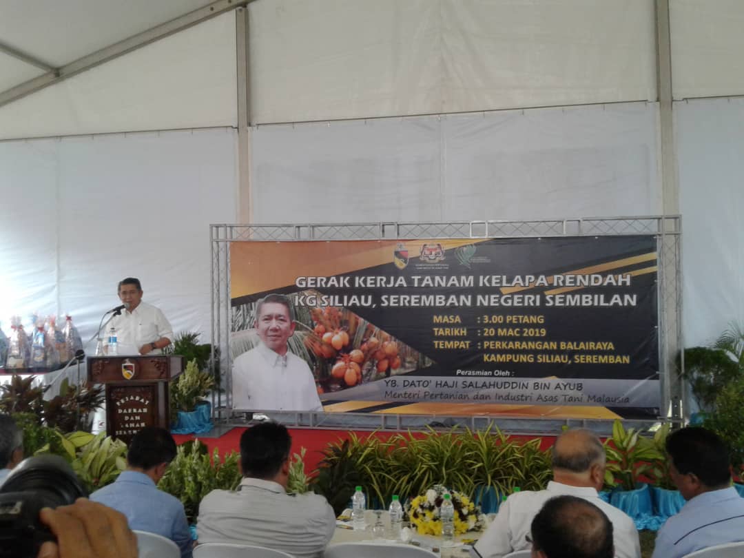 LKIMNS's tweet photo. Gerak Kerja Tanam Kelapa Rendah Kg. Siliau, Seremban N. Sembilan oleh Menteri Pertanian dan Industri Asas Tani YB. Dato' Hj. Salahuddin bin Ayub. Turut hadir bersama TP LKIMNS, Ketua Unit Komunikasi Korporat dan Pro LKIMNS.
#moa 
#lkim
#lkimns
#revolusionerindustriperikanan https://t.co/vVjqYnYTfi