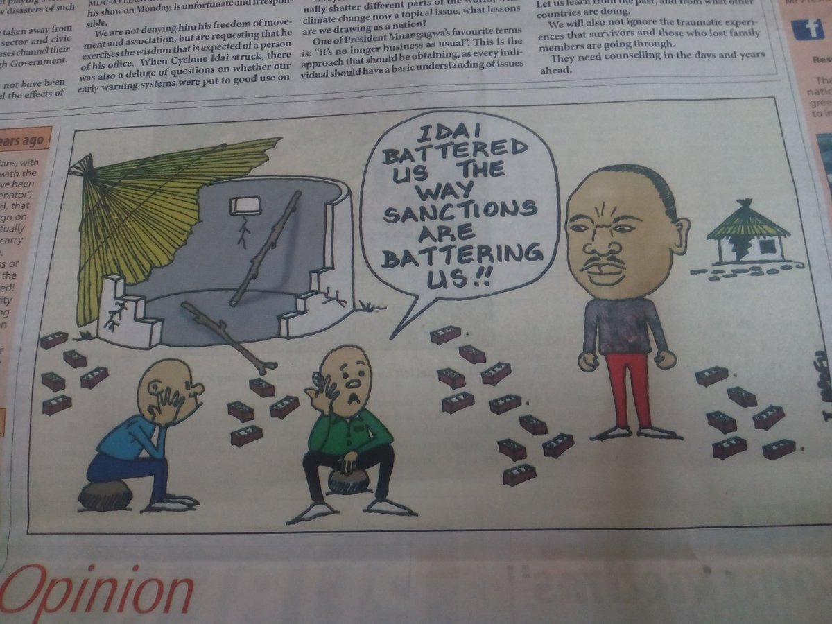 pkaviya1's tweet photo. I find this in bad taste.The nation has been divided for so long and we are at a time we hve put all differences aside, pulling in helping victims of cyclone Idai but The Herald thinks otherwise they just had to throw ths cheap political jab @tmudawarima @DaddyvaNhingi @laz https://t.co/RYvh9x9i3J