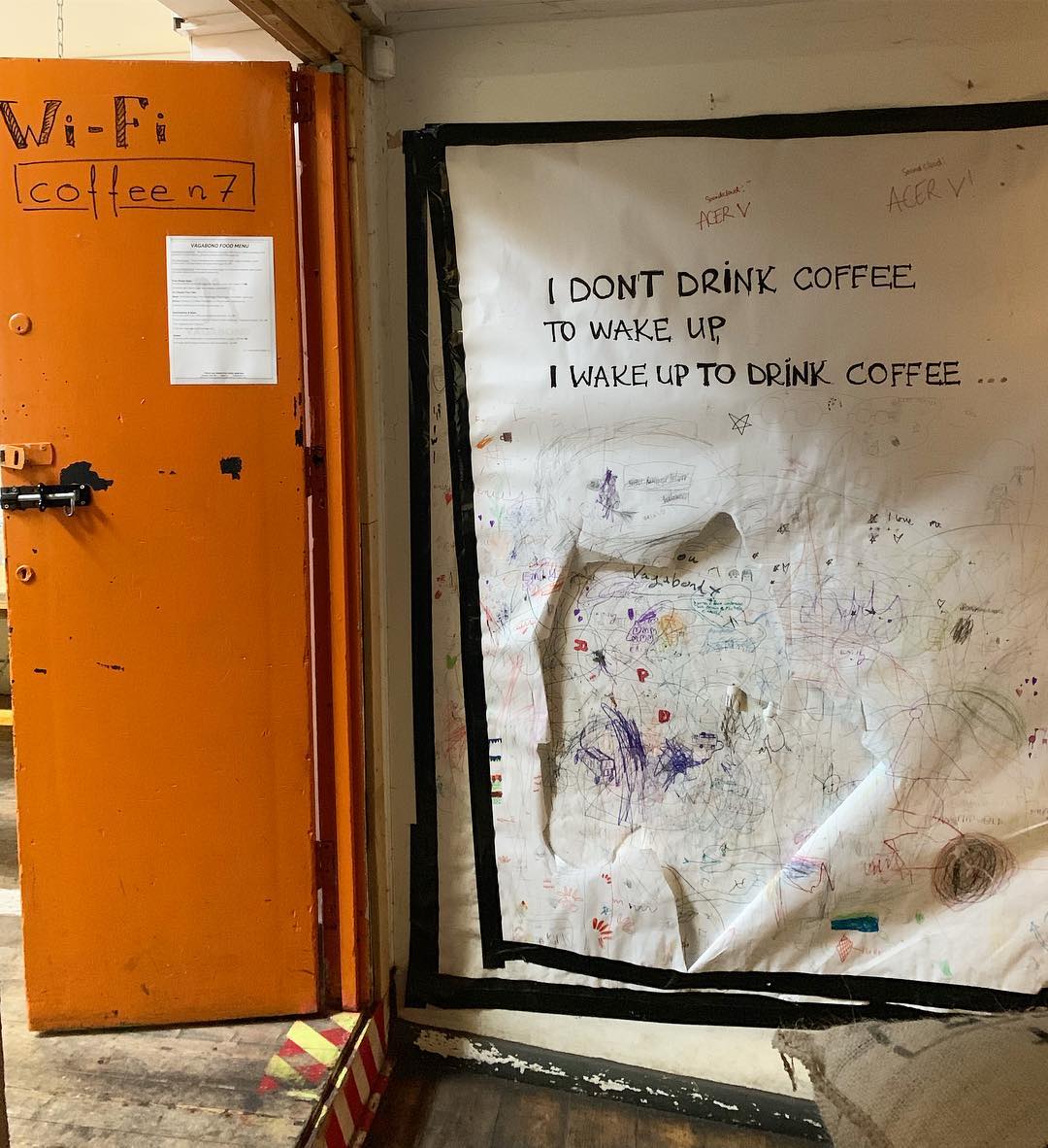 I wake up to drink coffee 🖤☕️🙌