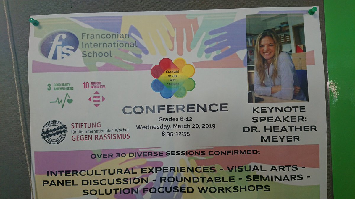 jess_aber's tweet photo. Today is the #FISCultureConference2019 - looking forward to a day of enlightening student-led learning! @lorrainejkellum @ang__michelle @min_susan @kolentse https://t.co/Nb6IFhtJEe