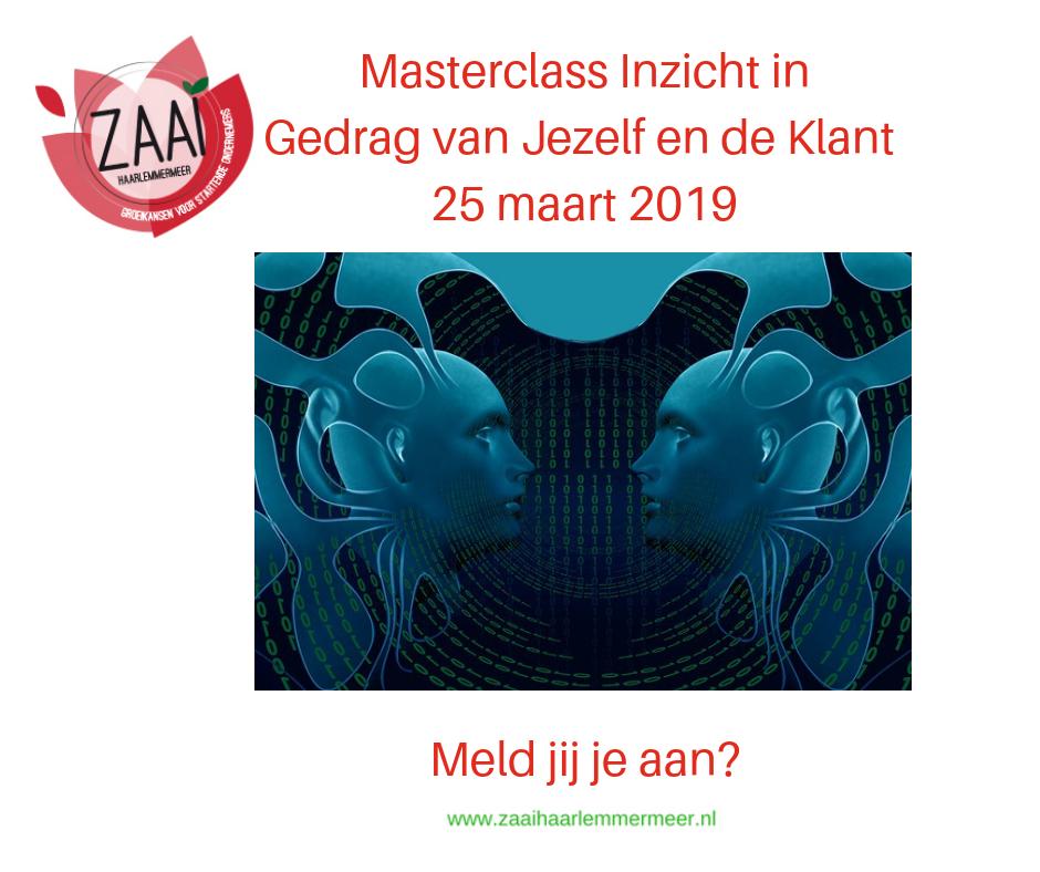 Ben jij startende#ondernemer uit #Haarlemmermeer en wil jij leren succesvoller communiceren en je beter inleven in de behoeften van de klant met meer instemming als resultaat? Meld je aan voor de gratis Masterclass Inzicht in Gedrag van Jezelf en de Klant. bit.ly/2T1kl7B