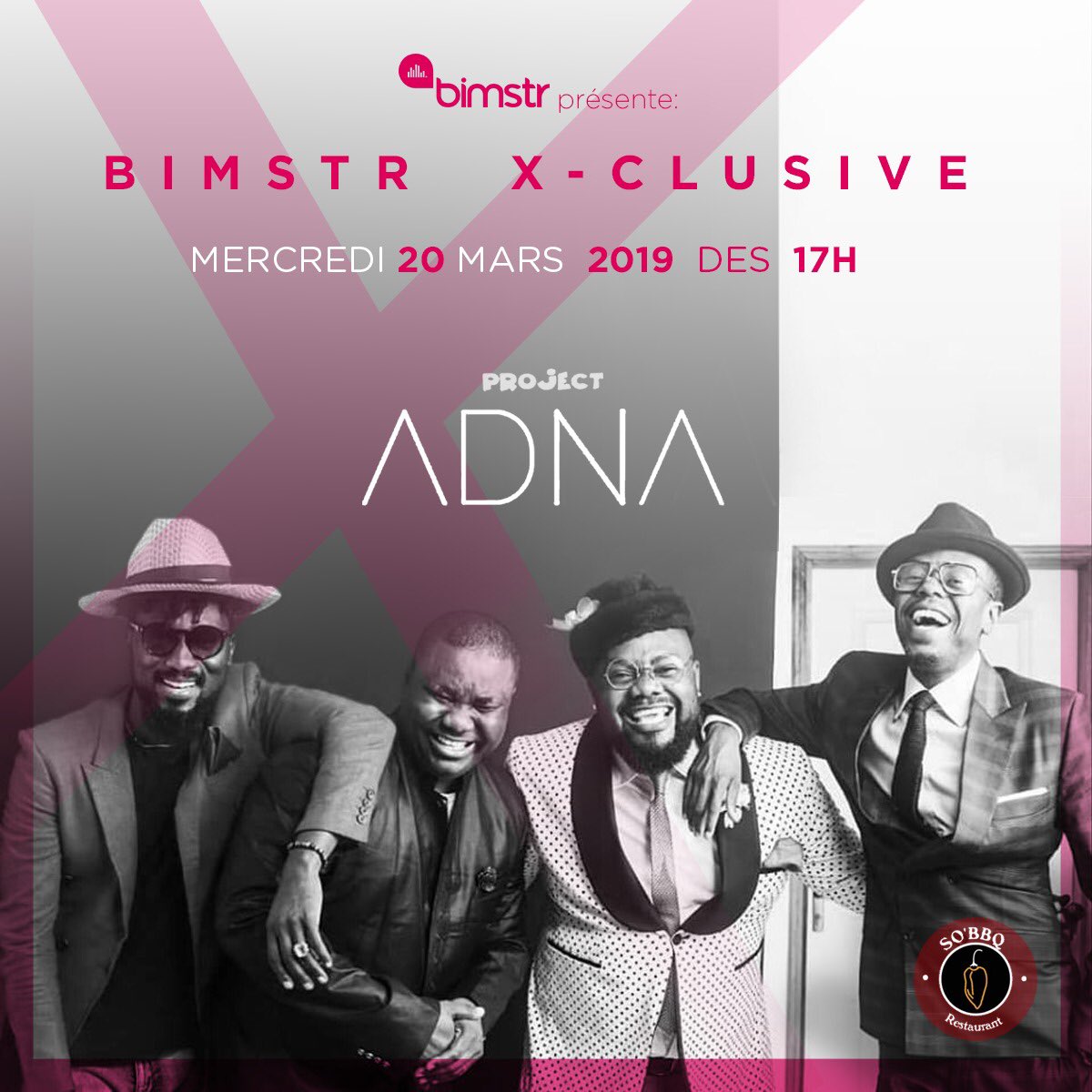 aguyolande's tweet photo. Écoute exclusive de l’album “ADNA” ce soir au @sobarbecue à partir de 17h pour la première de “Bimstr X-Clusive”
Je ne peux même pas rater ça 🤸🏽♀️😍😍
Comme moi, réserve ta place aussi pour ne rien manquer 😉
Cc @AdnaProject @Bimstr237
#AdnaProject #BimstrXclusive https://t.co/kKccash5cl