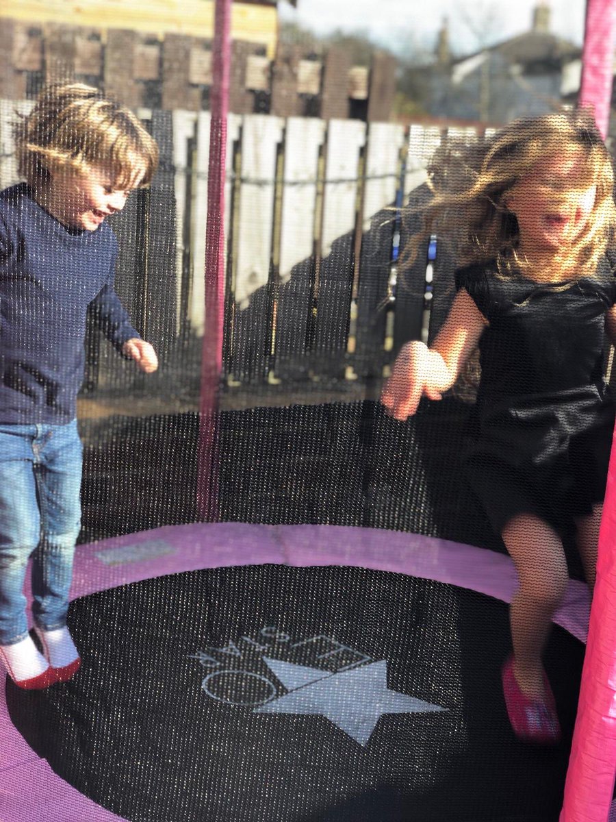 LoraBeeeee's tweet photo. Miley in Year 1 and Ralphy in Reception completed their sponsored trampoline bounce on Sunday - well done guys! @HillTopCE @sarahkbee @Brambani7 #RadioAire #cashforkids https://t.co/TOU2FjzVpY