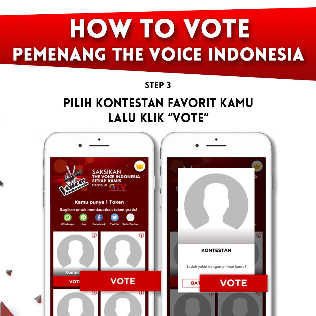 OfficialGTVID's tweet photo. Buruan vote kontestan favoritmu sekarang karena mereka sangat butuh dukungan kamu. Download Shopee dan vote kontestan favoritmu di Shopee! Ada hadiah uang tunai untuk 10 voter beruntung setiap minggunya &amp; 2 paket liburan ke Bali! @ShopeeID #VoteDiShopee #TheVoiceGTV #MakeItLouder https://t.co/Z8046VVU0o