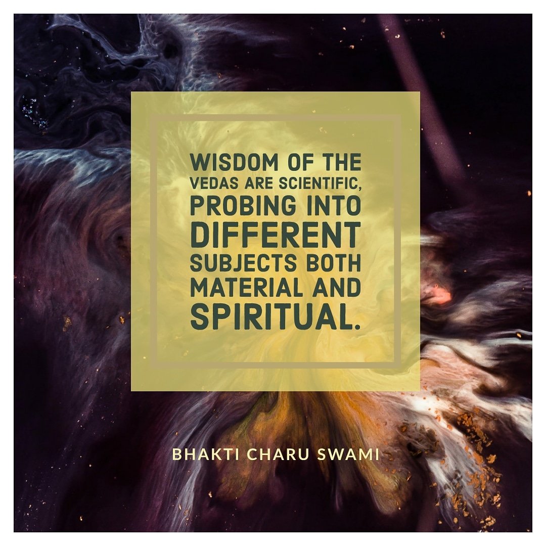 bcswami's tweet photo. Wisdom of the Vedas are scientific. 
#education #wisdom #vedas #science #knowledge #spiritualawakening #bhakticharuswami #material #mitboston #ucf #florida #unitedstates #britain #insights #harvarduniversity #stanforduniversity #communication #orlandoflorida #indore #india #phd https://t.co/5iIgTSh9Ae