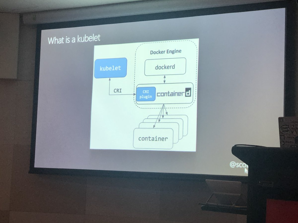 benitogriffin's tweet photo. @scottcoulton explaining #virtualnode and #virtualkubelet @melbkubernetes @NAB with @MicrosoftAUDev sponsoring. https://t.co/IXkIRehNT3