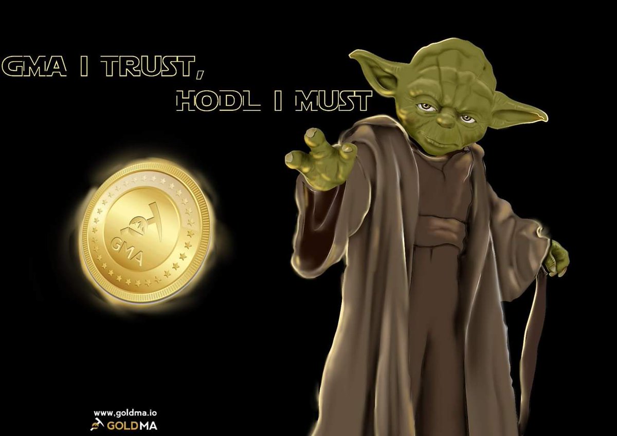 Hodl'ing your GMA Tokens means quarterly rewards for YOU!!!
#Goldma #SunriseMine #Gold #Mining #WednesdayWisdom #YodaTidbits #GMA #HODL #Rewards