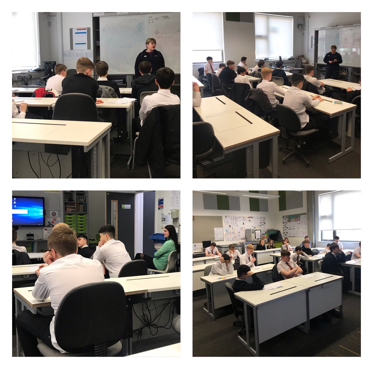HarrisAcademyPE's tweet photo. Our S3 Elective class listening to our ASC Jen about her career journey from school pupil to ASC and all of the opportunities that have come her way through volunteering in sport.@HarrisAcDYW @DundeeActiveSch #HarrisMyWOWWeek#VolunteerinPEDept#respect#enjoyment#thankyou https://t.co/NN5ymu02fw