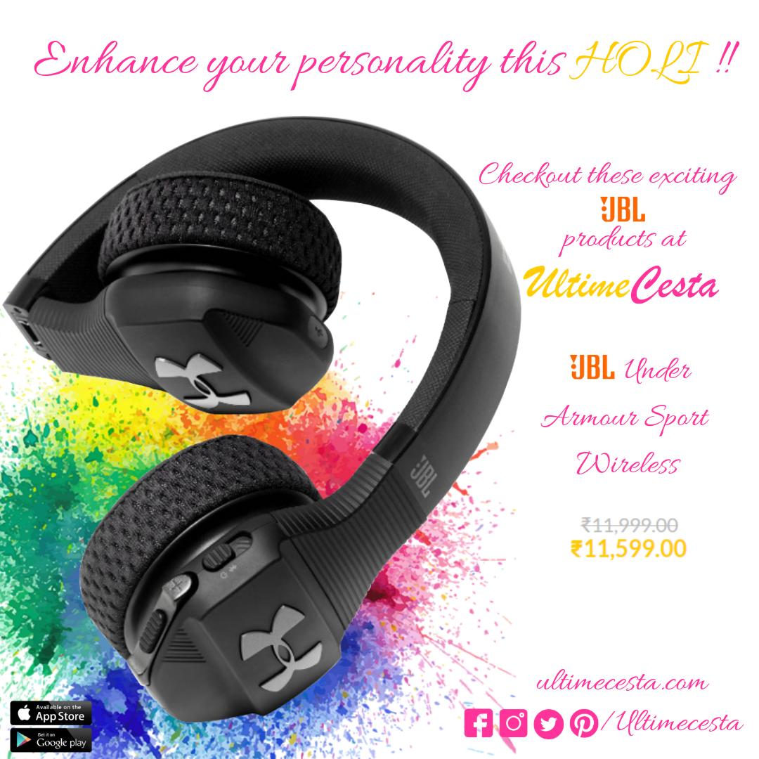 UltimeCesta's tweet photo. Happy Holi !!! Try this premium headphone #jbl #jblheadphone #wireless #wirelessheadphone #premiumheadphones #luxurylifestyle #onlineshopping #onlinemarketplace #premiummarketplace #bestonlinestore #lifestyle #premium #luxury #bestprice #valueformoney #ultimecesta https://t.co/cfn8bfh2UN
