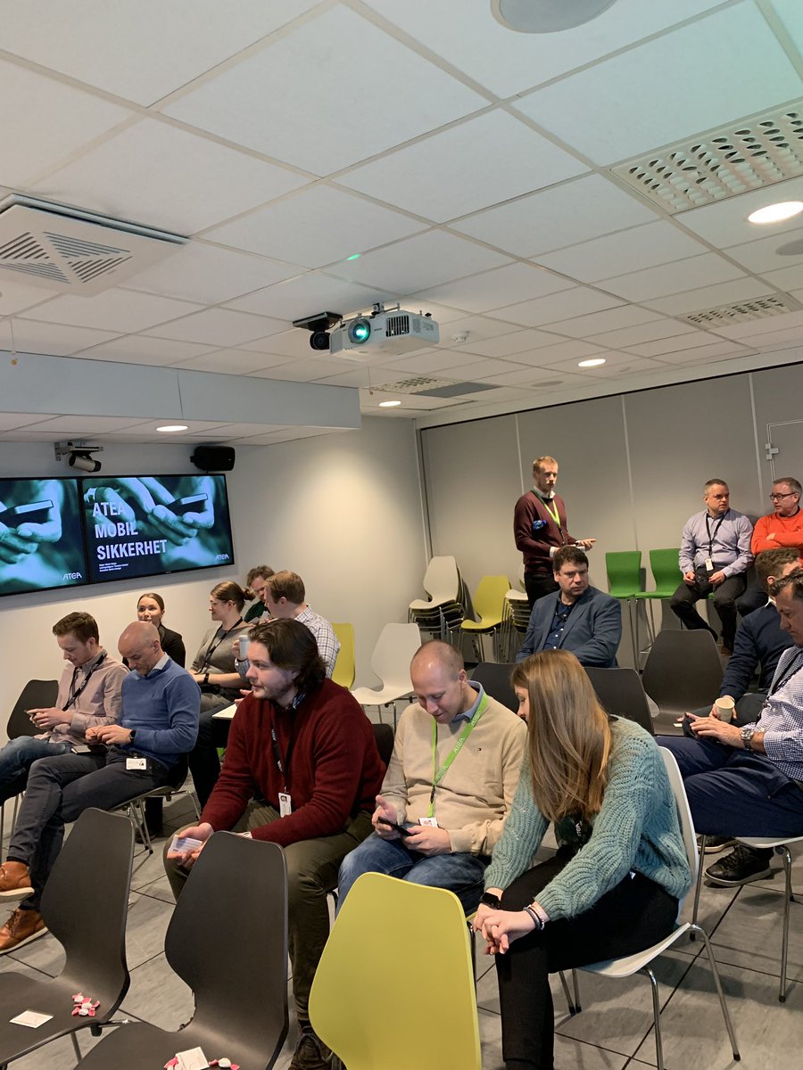 J Rusvik (@jrusvik) on Twitter photo Atea StepUp er i gang! Dagens tema; Atea Mobil Sikkerhet
Vi gleder oss til å lære om «Atea Sikker Mobil» 📱
<a href="/tgrodahl/">Theodore Grødahl</a> <a href="/AteaNorge/">Atea Norge</a> #tp2b
<a href="/CheckPointNorge/">Check Point Norge</a> Atea StepUp er i gang! Dagens tema; Atea Mobil Sikkerhet
Vi gleder oss til å lære om «Atea Sikker Mobil» 📱
<a href="/tgrodahl/">Theodore Grødahl</a> <a href="/AteaNorge/">Atea Norge</a> #tp2b
<a href="/CheckPointNorge/">Check Point Norge</a>