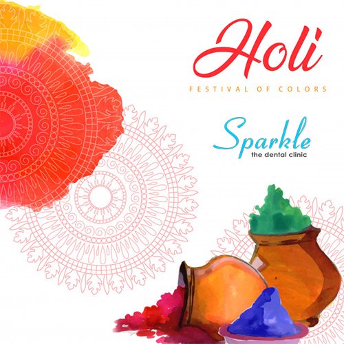 Brightest colours to smear each other, melodious songs to dance and teeth that are ready to shine are the most profound ingredients of perfect Holi.
#Appointment -9730987134 Visit: sparkledentalclinic.com    #dentists #dental #inmanaligner #kalyaninagar #healthysmile #Pune