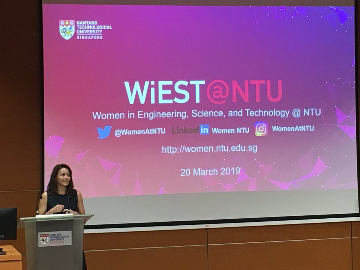 ezesantillan's tweet photo. Exciting opening of @WomenAtNTU session by @KimInSingapore 
#WomeninScience #WiEST 🙋🏻‍♀️👩🏻‍🔬👩🏽‍🔧👷🏼‍♀️👩🏻‍🏫👩🏽‍💻 https://t.co/c1pAczy3fd