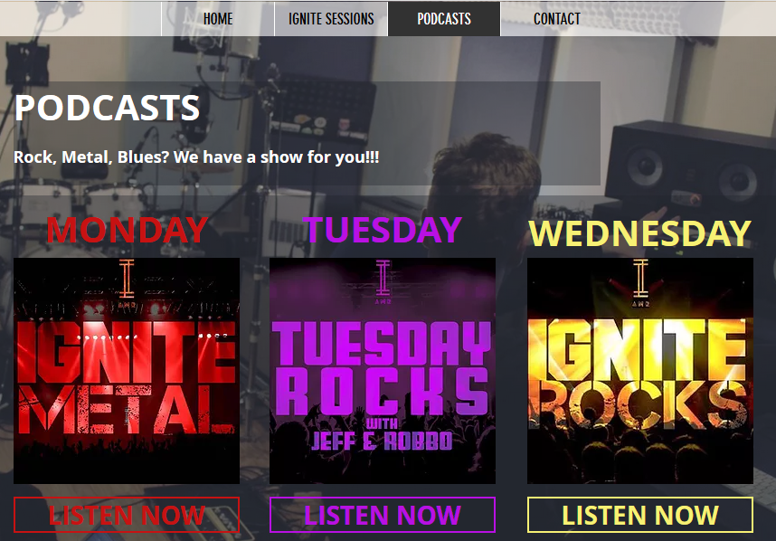 IgniteRockShow's tweet photo. For those in search of new audio streams to start the day, or to  accompany lunch or maybe the plastering of that wall (!) come pick a show at https://t.co/YYbzKRyinu We're hear 24/7 😄 https://t.co/ot0C1EA36b