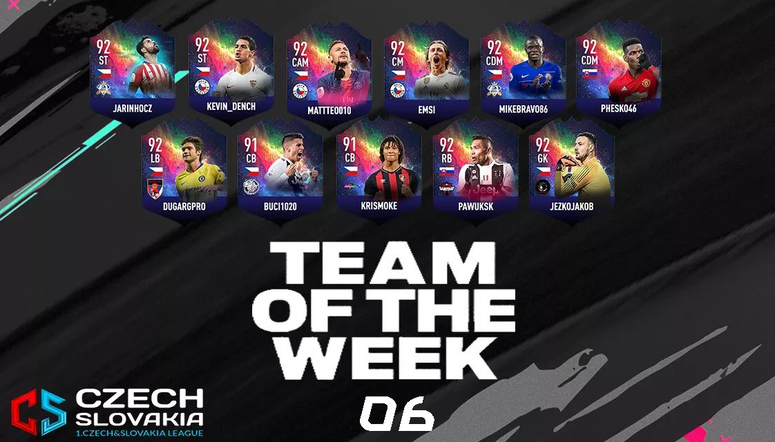 We ended the week#6 with 4 comfortable high scoring wins as we stay at the top.

Also congratz to our three players(<a href="/KevinekAFC/">Kevin_Dench</a>, Matteo &amp; Emsi) who made it into TOTW of <a href="/VPGCzSk/">VPG Czech Slovakia</a>.

Big week ahead of us.
Keep it up guys.

<a href="/OfficialVPG/">Virtual Pro Gaming</a> <a href="/Excelsior2013CZ/">Excelsior 2013</a>
#pěkně #mrdky #titlechase