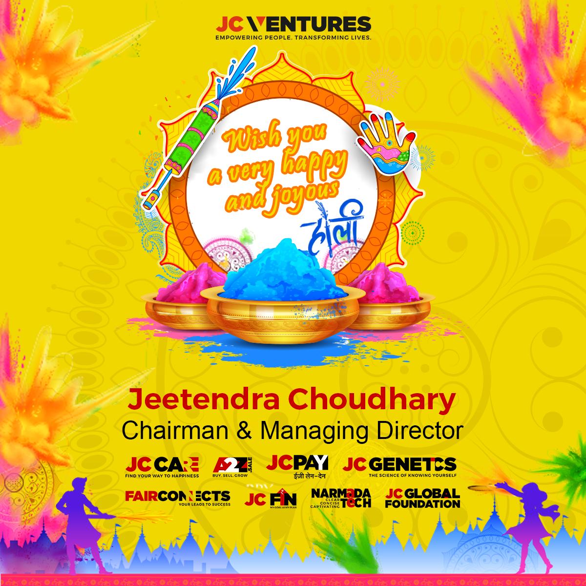 cmdjcventures's tweet photo. Enjoy the festive spirit with colors of happiness, gaiety, fun, and
laughter. Hope the canvas of your life gets painted with the most
beautiful colors. Happy Holi..!!
#holi #happyholi #holifestival #jcventures #jccare #JUSTFOLLOWME https://t.co/VwUKyCicXg