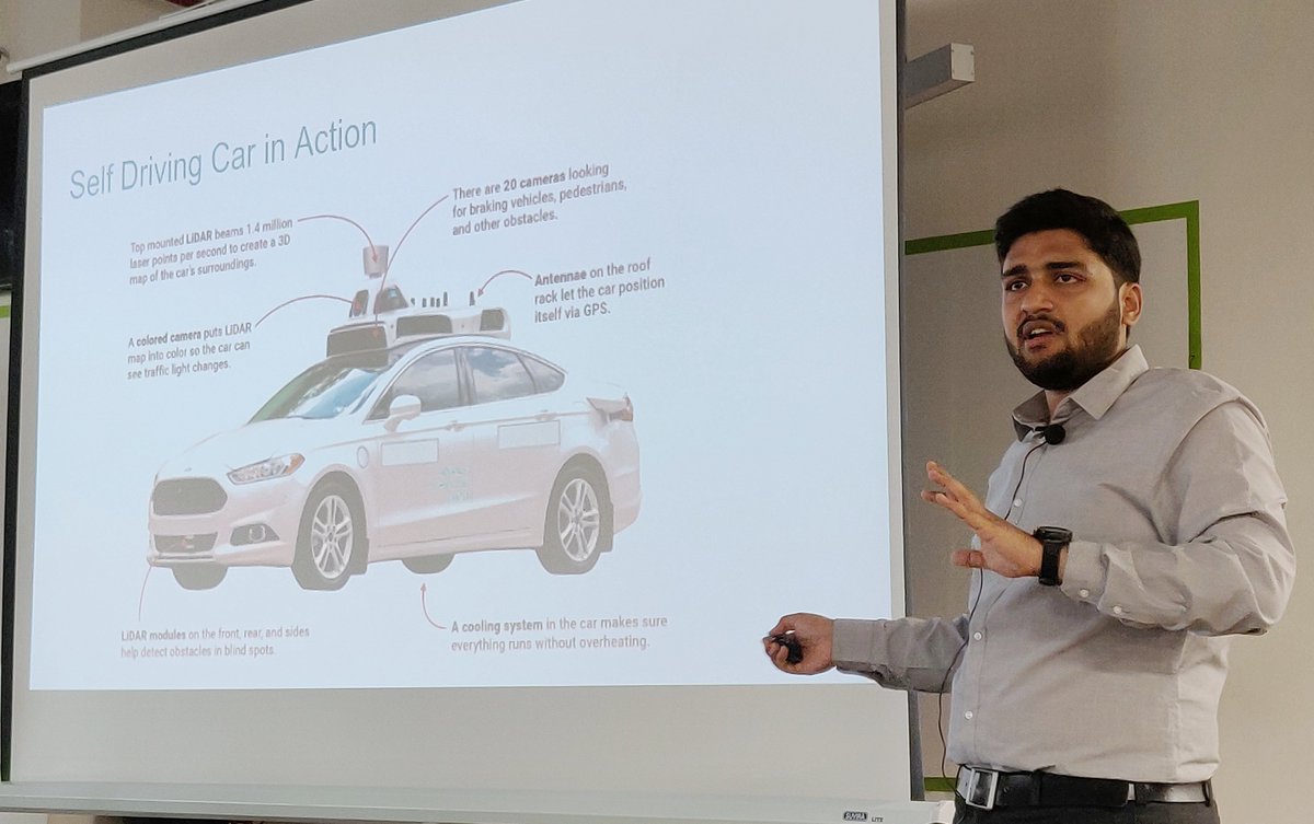 Techolution_com's tweet photo. karthikeyan Prakash, Product Manager, Techolution, shares insights about the future of mobility in todayβs lunch & learn session. He shows us how innovation in connectivity and product design are paving the path to seamless #mobility. #autonomouscar #connectedcar #techolution https://t.co/FGpa96ZHFo