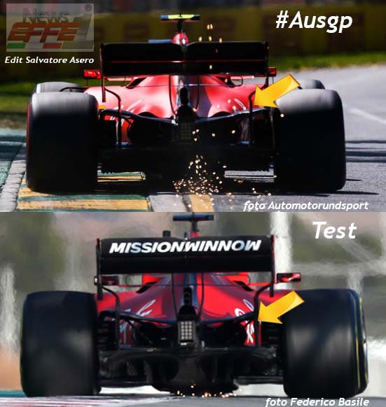 Graftechweb's tweet photo. Cofano motore @ScuderiaFerrari ben piu' grande rispetto a Barcellona problemi di surriscaldamento , o adattamento alla pista del #Auspg ? #Techf1 https://t.co/3uvwm4tUCU