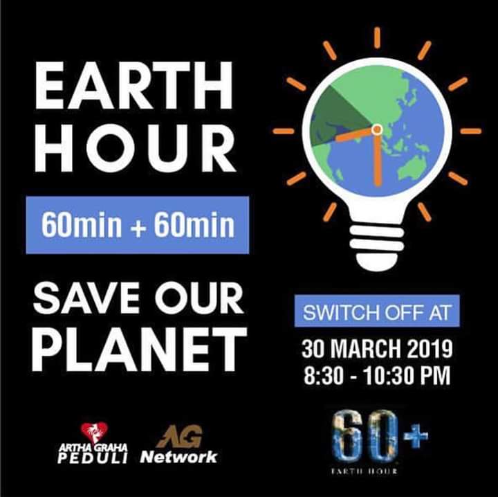 TriYuyu's tweet photo. #agpearthHour
#EarthHour2019
#agppeduli
#Connect2Earth
#EarthHour
#ChangeClimateChange https://t.co/WwgNshjdxh