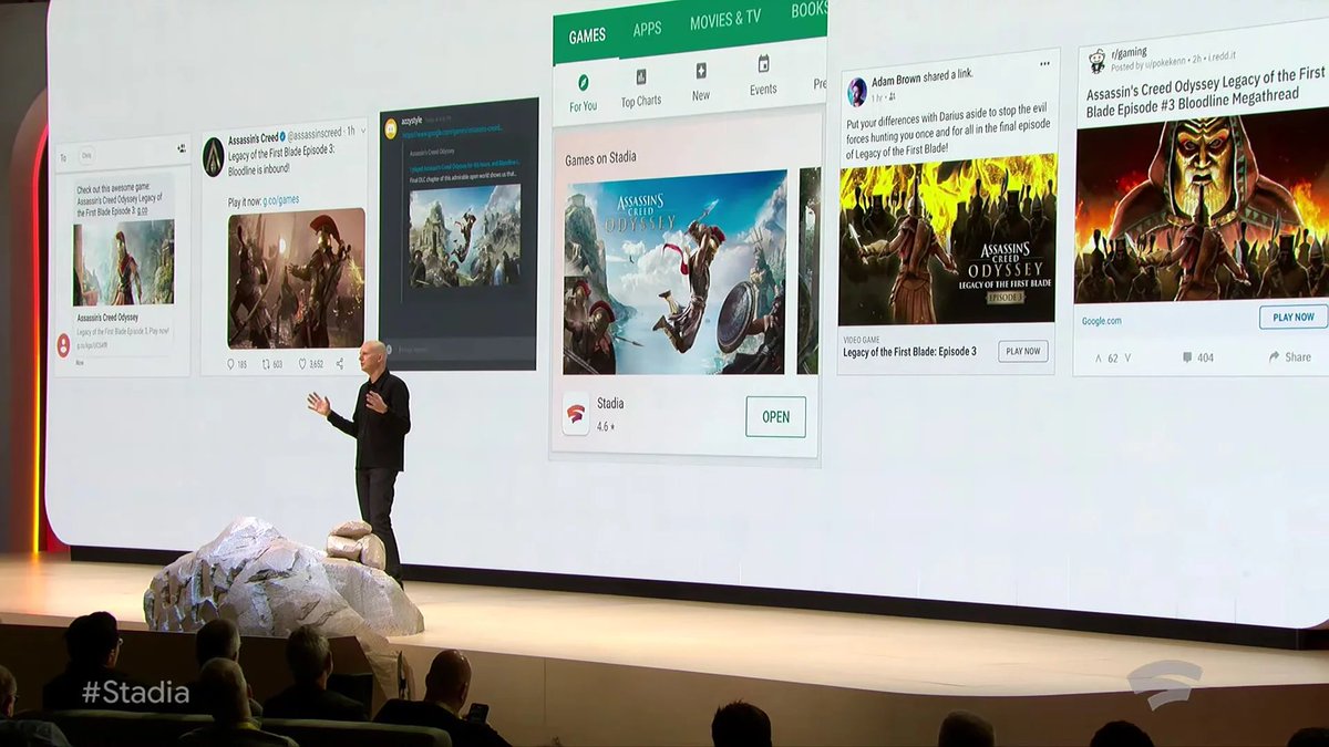FlightsDeals's tweet photo. Always getting better.     
Stadia's cloud based infrastructure evolves to meet the demands of players, developers, and YouTube creators.

#stadia #deals #stadiadeals #GDC #GDC19 https://t.co/vtuUE5KTDb