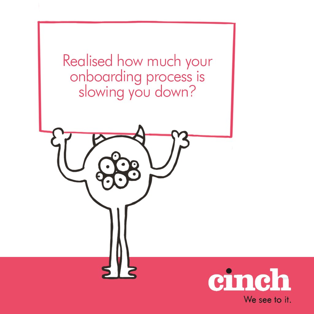 thecinchgroup's tweet photo. Realised how much your onboarding process is slowing you down? Whether you need fine-tuned #SDC checks or paperwork support, our onboarding service makes inefficiency a distant memory. Contact us to have more time for finding roles. #recruitment #HR https://t.co/MIsvNPsC0A https://t.co/7Ie3YvuSyf