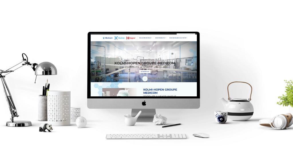 La société Kolmi-Hopen est spécialisée dans la fabrication et la distribution d’articles à usage unique et usage court dédiés au monde dentaire, médical, industriel et de l’hygiène. Elle a fait appel l'Agence Z and Ko pour la création de son site . medicom-eu.com/presentation