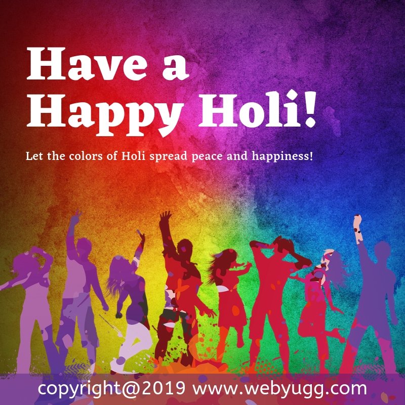 DWebyugg's tweet photo. Let the colors of Holi stir vibrant hues of joys and blessings in your life!!     WEBYUGG wishes you a Happy Holi!
#happyholi2109  #webyugg https://t.co/xWPit6jHcD