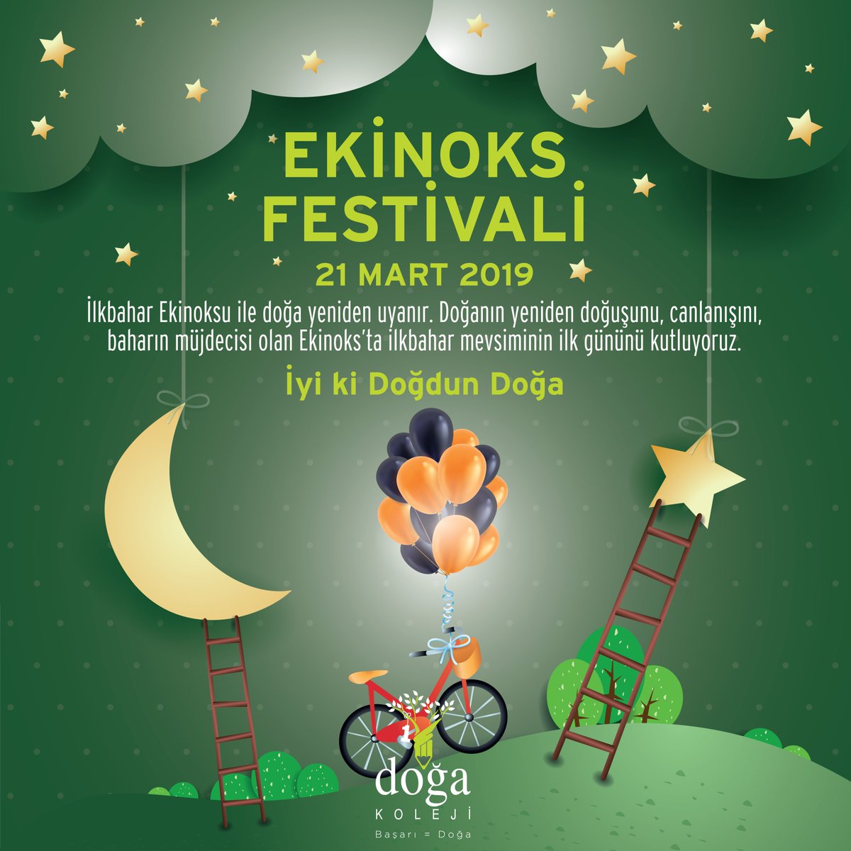 Doğanın yeniden doğuşunu, canlanışını kutlamak ve doğada gerçekleşen olaylara farkındalık oluşturmak için öğrencilerimizle birlikte “Ekinoks Festivali”ni kutluyoruz. dogakoleji.k12.tr/haberetkinlik/…