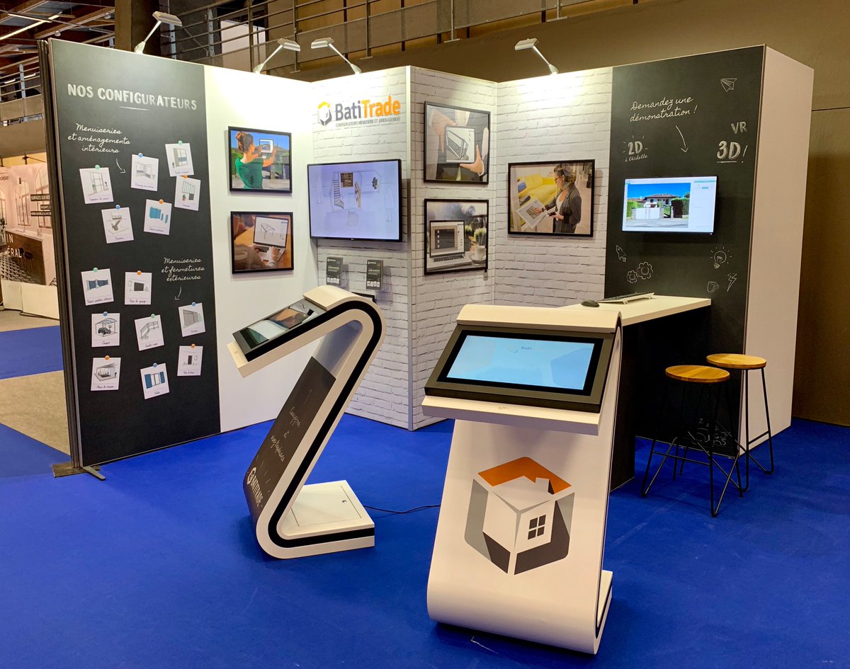 BatiTrade's tweet photo. Salon #Orcab 2019, c'est parti ! Pendant deux jours, venez découvrir sur le stand BatiTrade, hall GP2 emplacement A41, les configurateurs interfacés avec la plateforme D'fiweb, et obtenir des démonstrations personnalisées de toutes nos solutions. https://t.co/aeDZvWCEKc