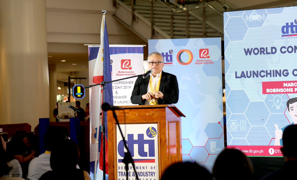 DtiPhilippines's tweet photo. #LOOK: Here are some of the captured moments from this year's #WorldConsumerRightsDay Celeebration held last March 15 at Robinsons Manila! Leading the celebration were DTI Sec. Ramon Lopez and DTI CPG Usec. Ruth Castelo. #iamDTIph #ConsumerPH https://t.co/MjJjTysVXV