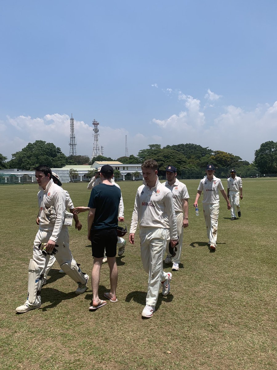 UoWMCC's tweet photo. Opposition finish 378-9
KP with a 4 fer, golden arm Shiv with 2, Jinesh 2 and Ojas with 1.
Bird and the F dog opening up for UWMCC
#WinningTour #EasyChase #GoldenArmShiv https://t.co/JHblUVFSCN